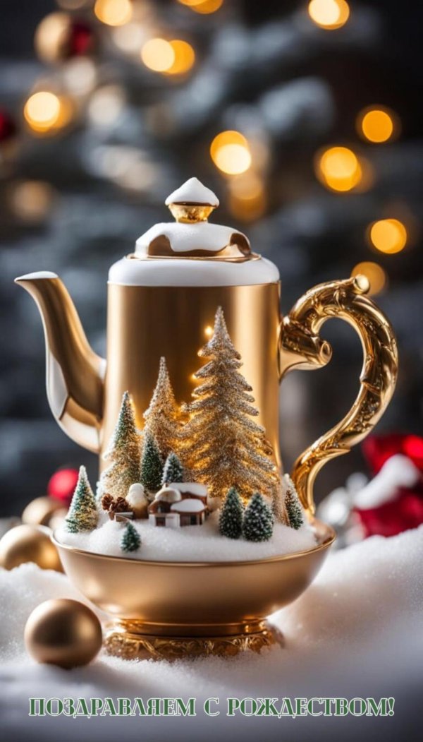 Зима чай кофе