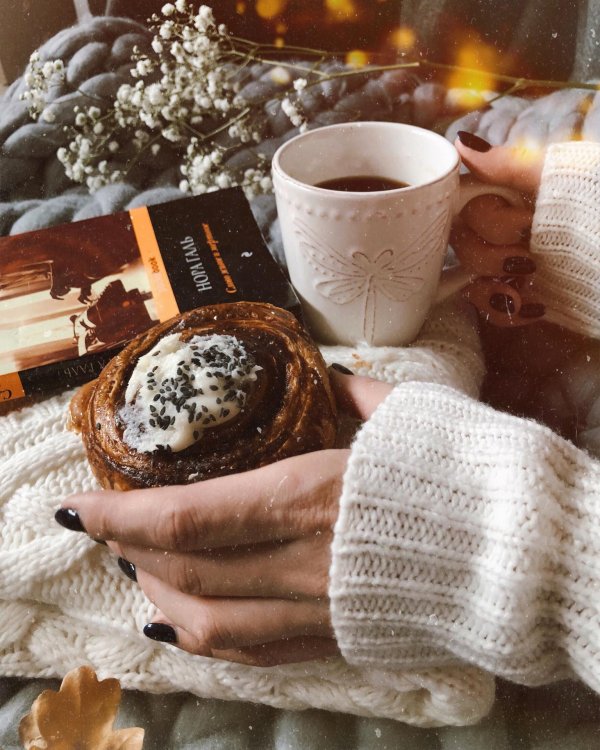 Зима чай кофе