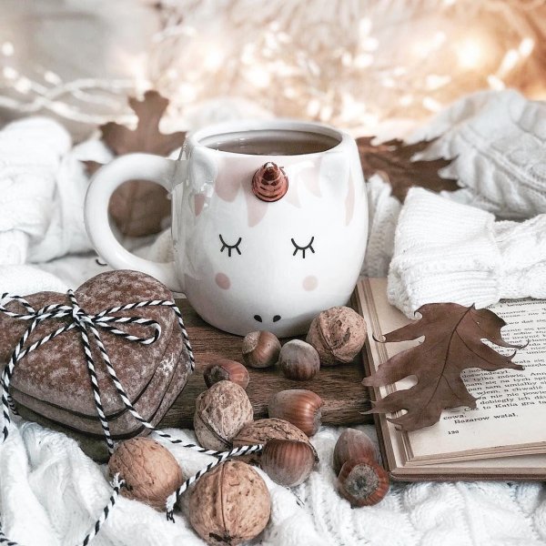 Зима чай кофе