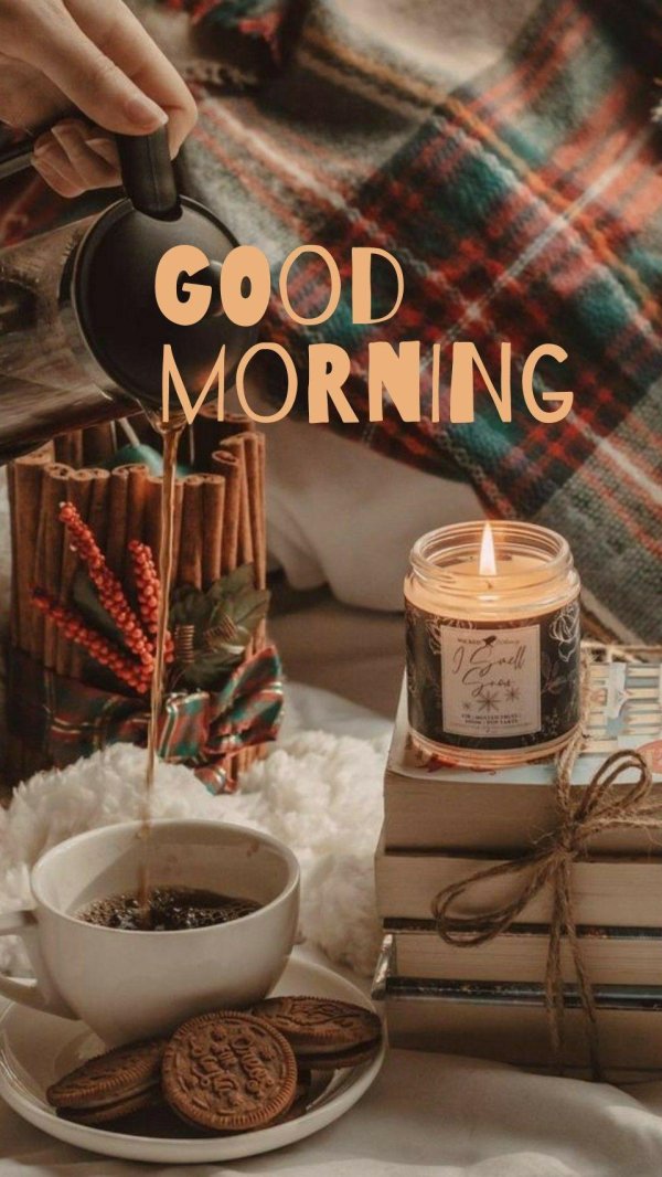 Зима чай кофе