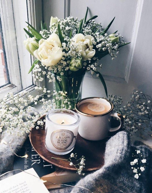 Зима чай кофе