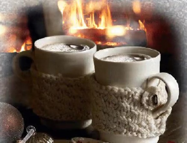Зима чай кофе