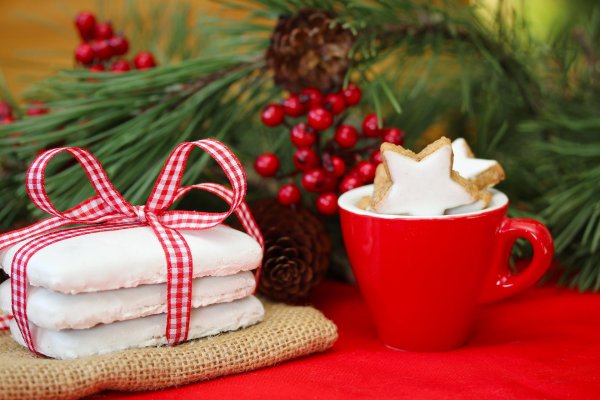 Зима чай кофе