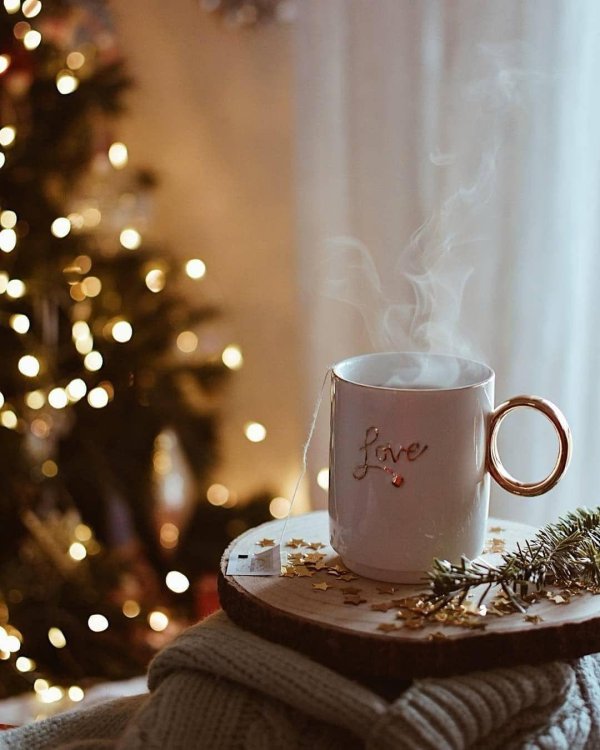 Зима чай кофе