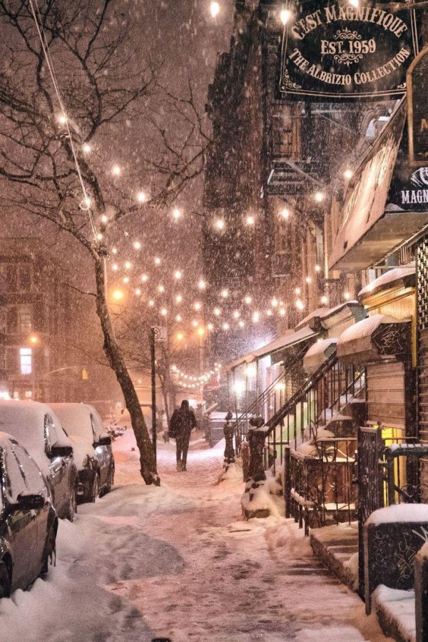 Ночного города зима