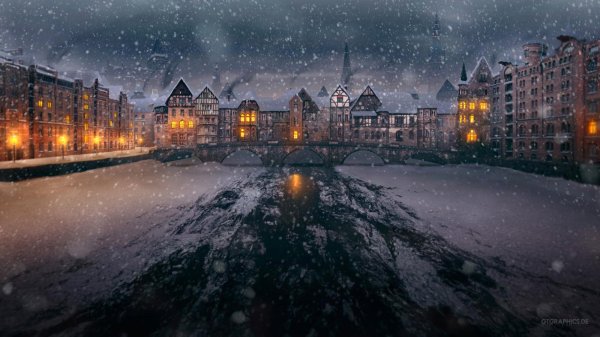 Ночного города зима