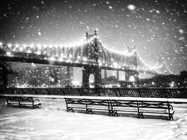 Ночного города зима