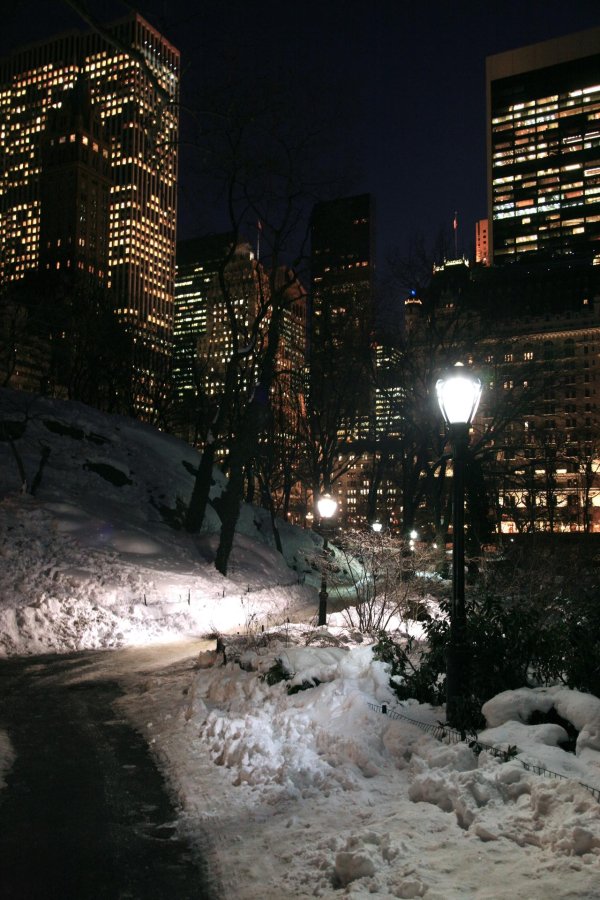 Ночного города зима