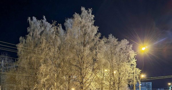 Ночного города зима