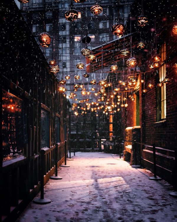 Ночного города зима