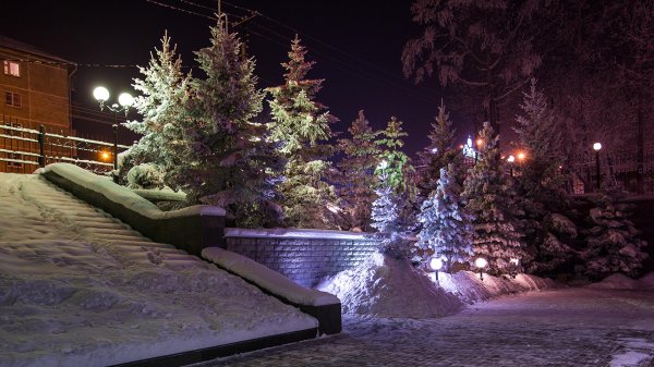 Ночного города зима