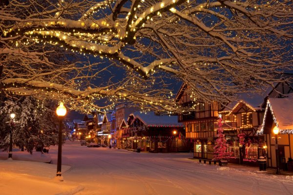 На рабочий стол зима города