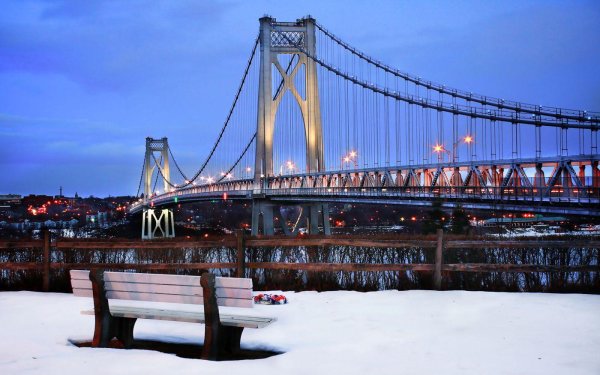 На рабочий стол зима города