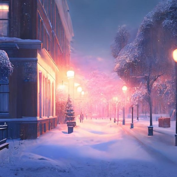 На рабочий стол зима города