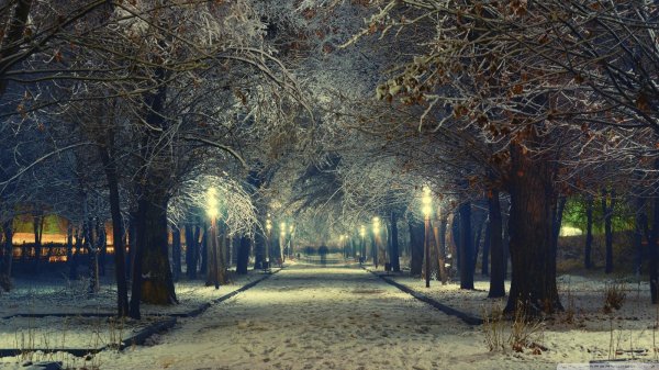 На рабочий стол зима города