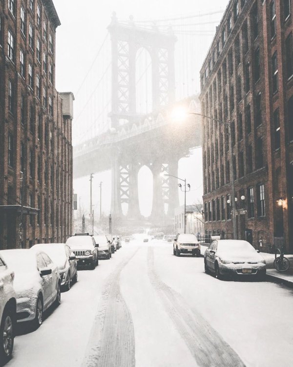 На рабочий стол зима города