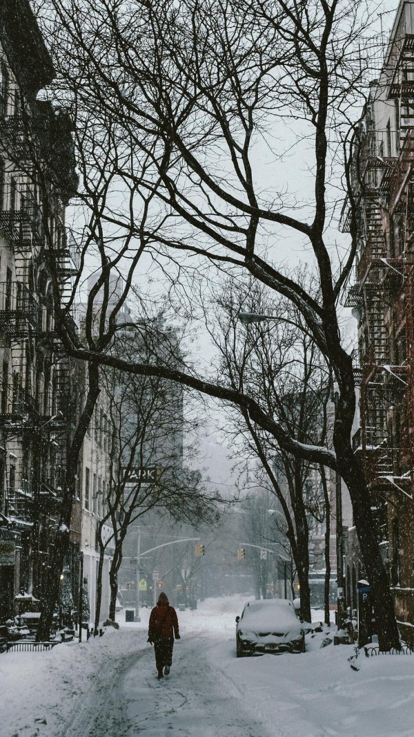 На рабочий стол зима города