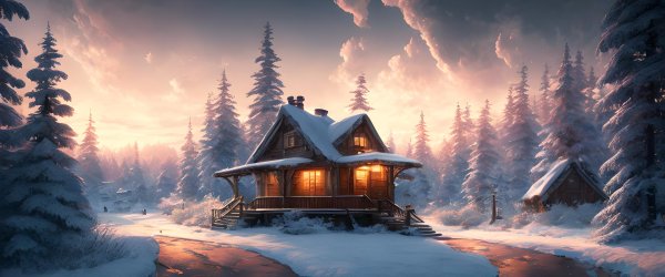 На рабочий стол зима сказочные