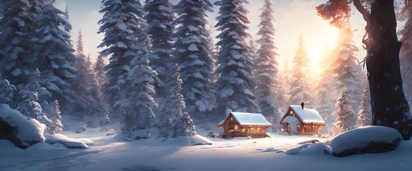 На рабочий стол зима сказочные