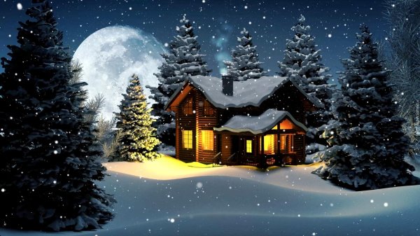 На рабочий стол зима сказочные