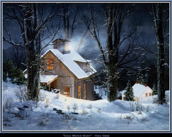 На рабочий стол зима сказочные