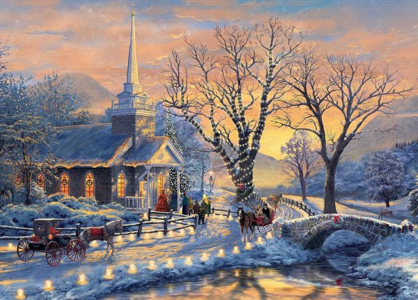 На рабочий стол зима сказочные