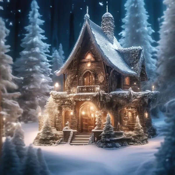 На рабочий стол зима сказочные