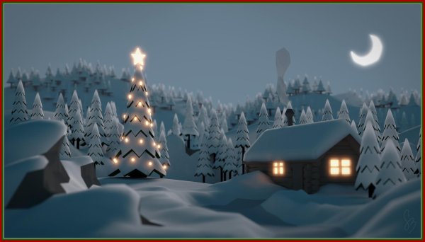 На рабочий стол зима сказочные