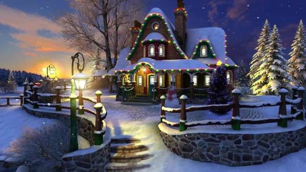 На рабочий стол зима сказочные