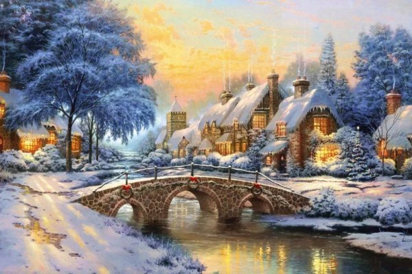 На рабочий стол зима сказочные