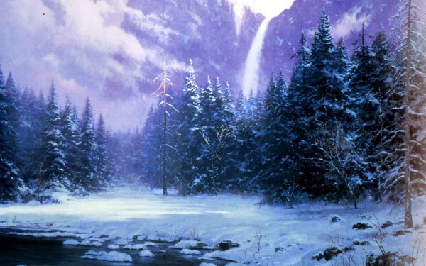 На рабочий стол зима сказочные