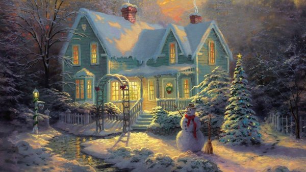 На рабочий стол зима сказочные