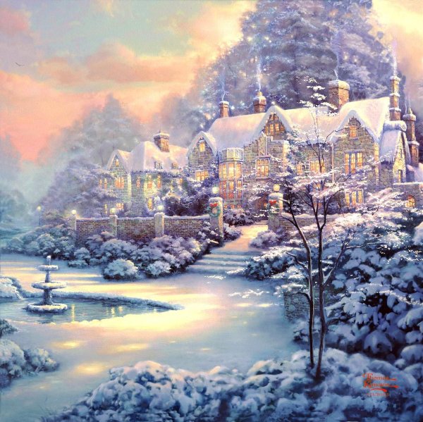 На рабочий стол зима сказочные