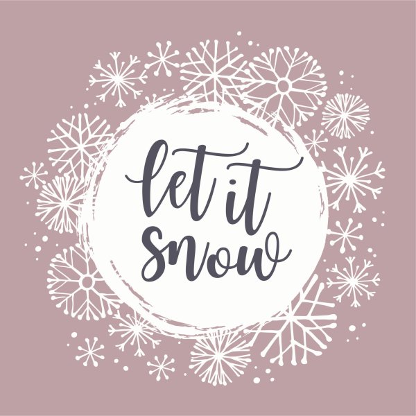 Зима надпись