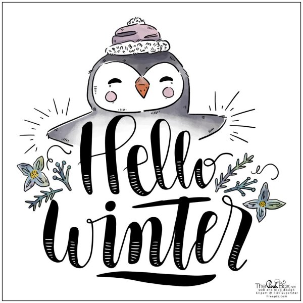 Зима надпись