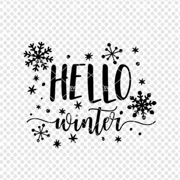 Зима надпись