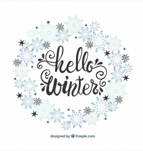 Зима надпись