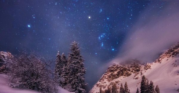 Звезды зима