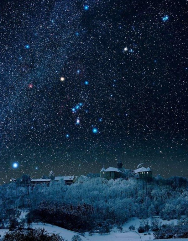 Звезды зима