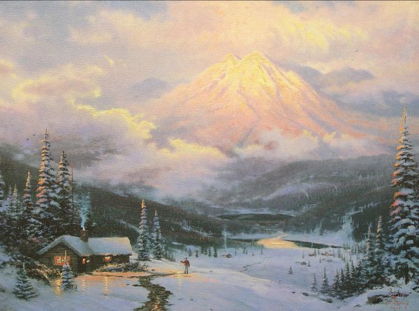 Маслом зима