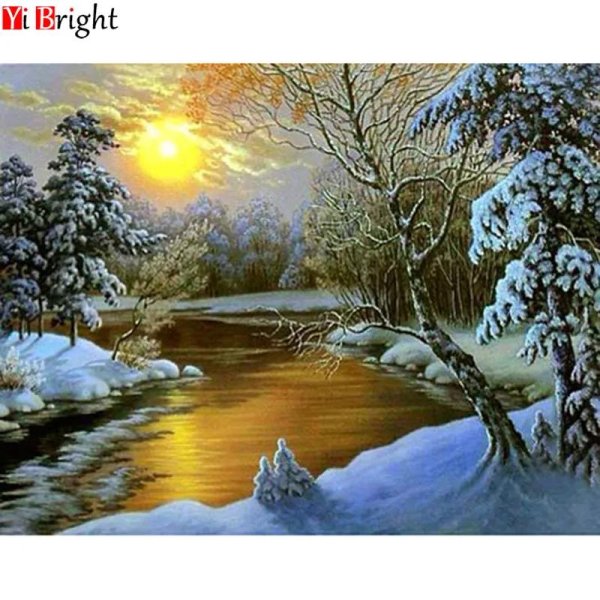 Маслом зима