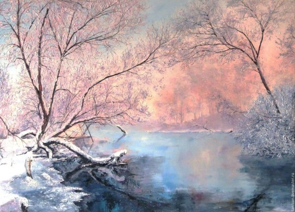 Маслом зима