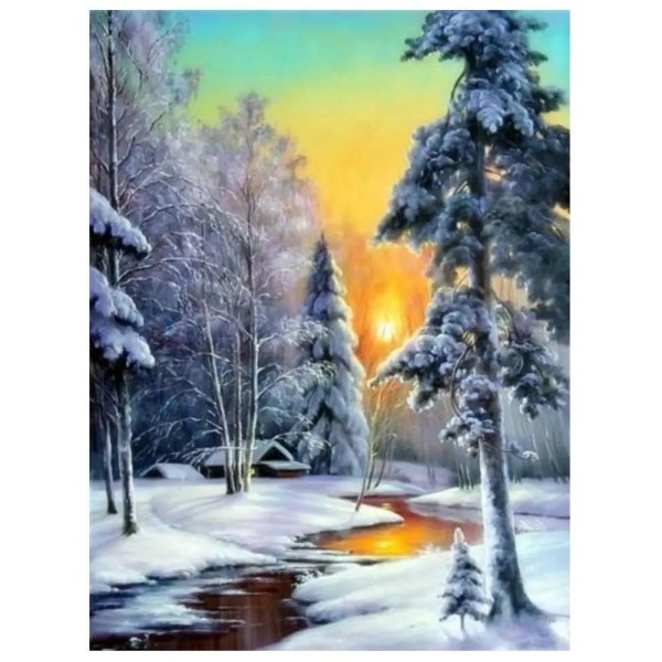 Маслом зима