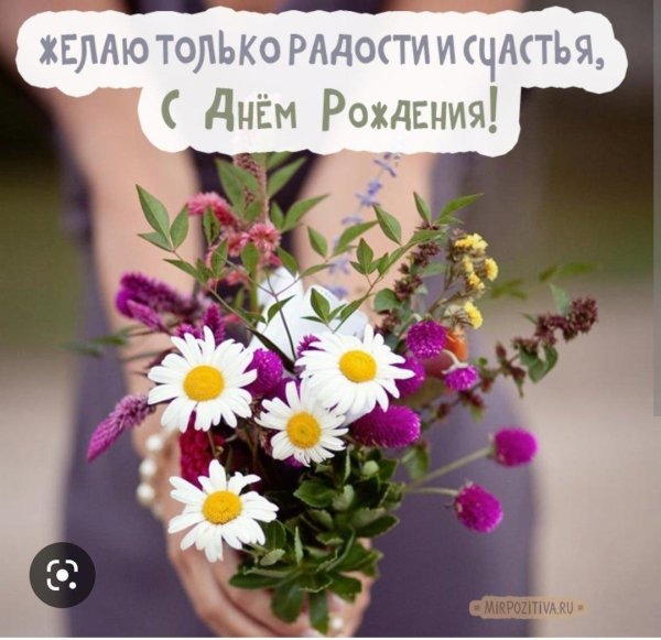 полевые цветы с днем рождения