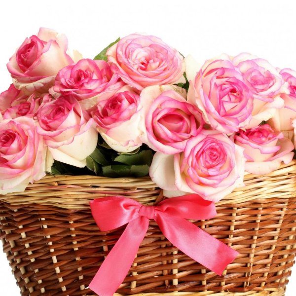 розы корзина