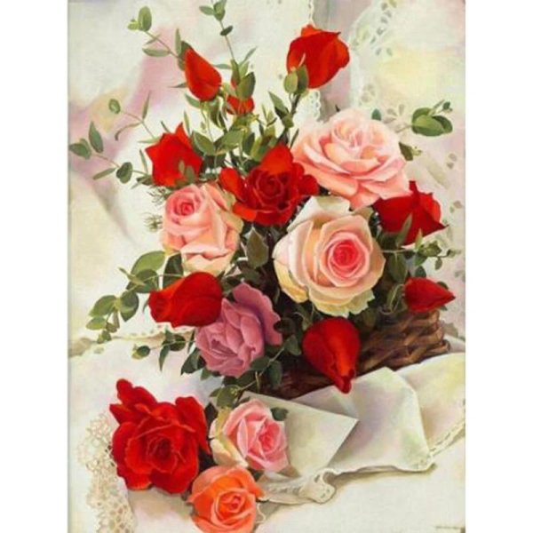 алмазная вышивка цветы