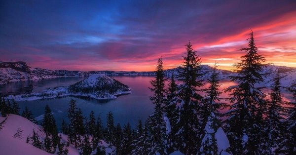 Зима восход