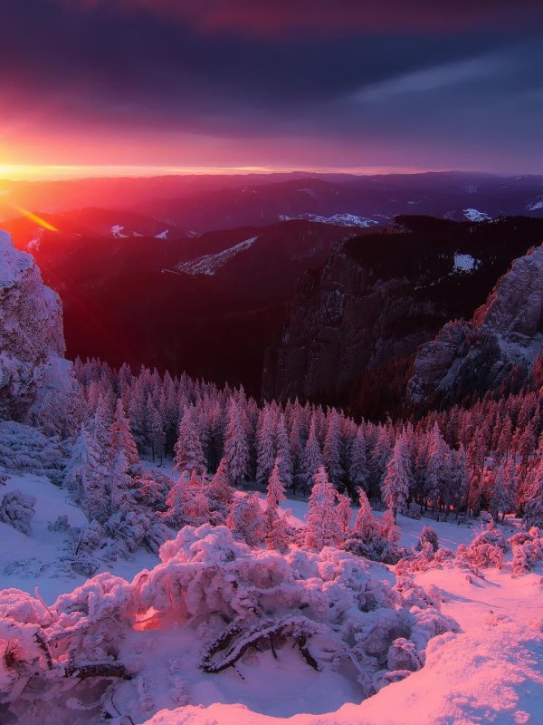 Зима восход