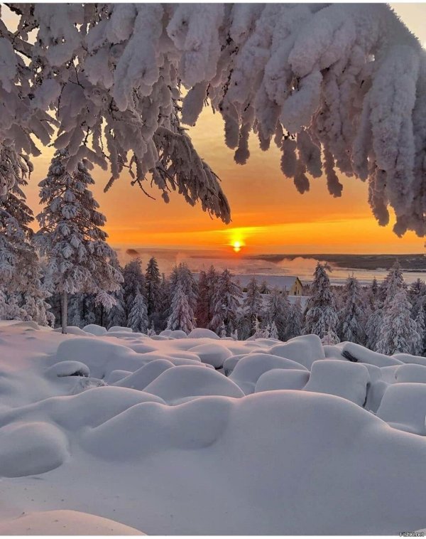 Зима восход