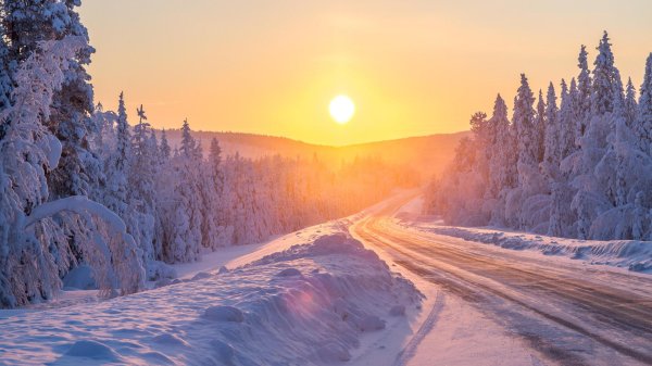 Зима восход